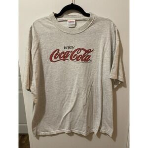 Vintage Coca-Cola XL Adult Tee Tshirt Shirt 1998 Promo Hanes Classic 90s